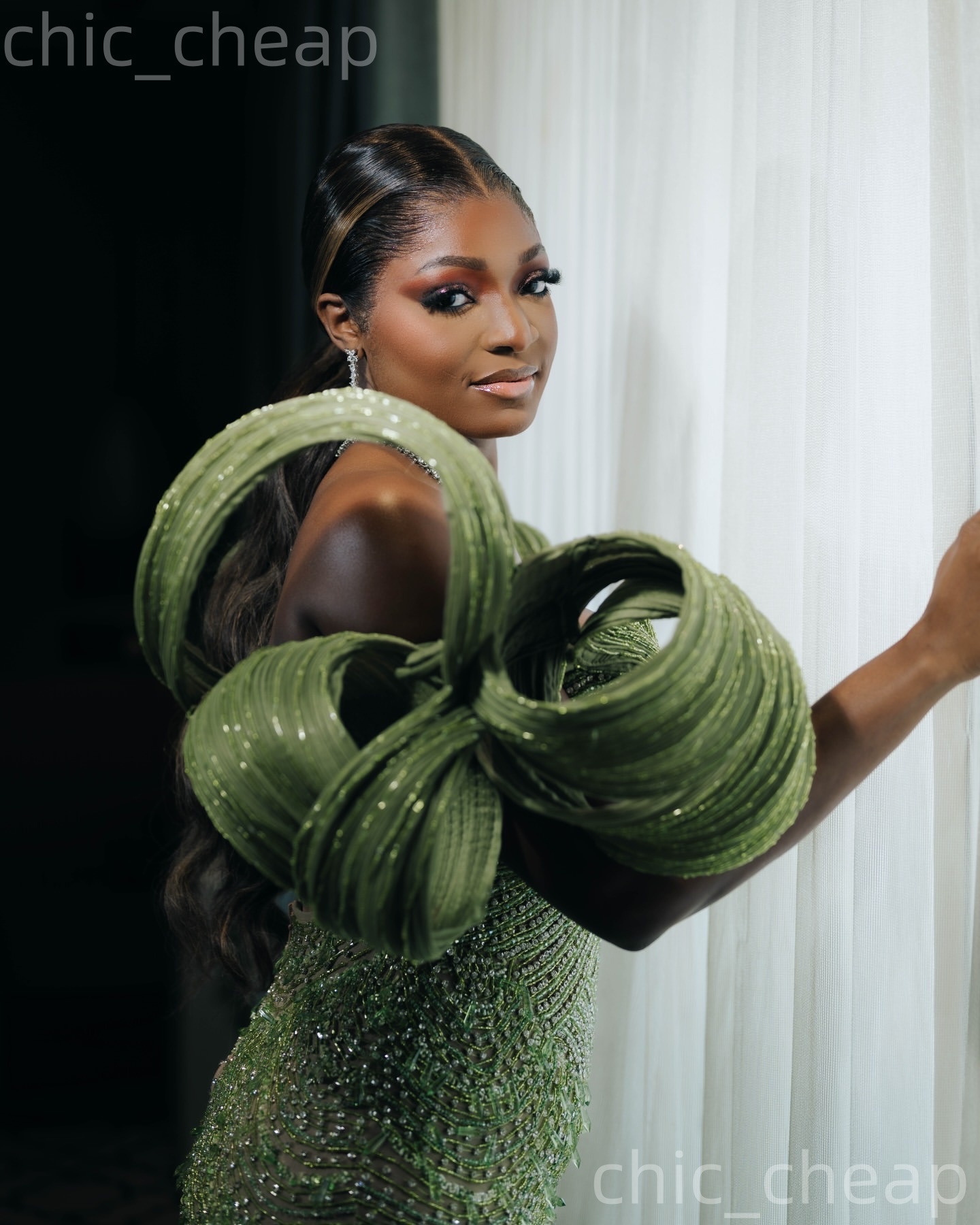 Aso Ebi Olive Green Mermaid Prom Dresses 2026 Beaded Crystals Sweetheart Evening Formal Party Second Birthday Engagement Gowns Dress For Special Occas