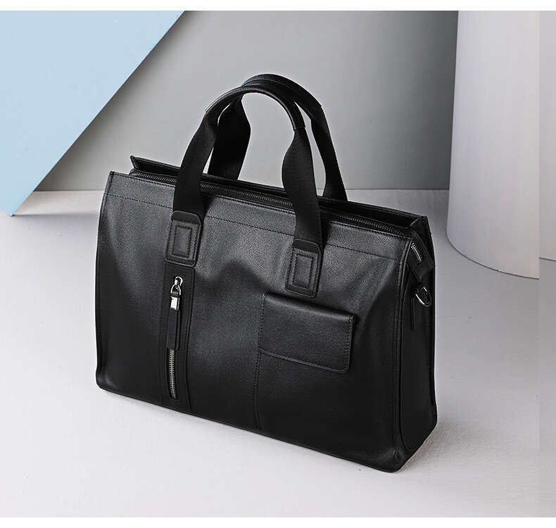 Luxury Shoulder Bags Totes Hobo Genuine Leather Business Briefcase Top Layer Cowhide Laptop Bag Large Capacity Versatile Simple Men S Handbag SENYY