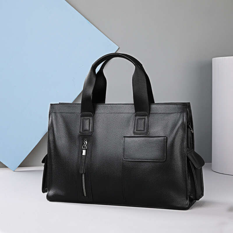 Luxury Shoulder Bags Totes Hobo Genuine Leather Business Briefcase Top Layer Cowhide Laptop Bag Large Capacity Versatile Simple Men S Handbag SENYY