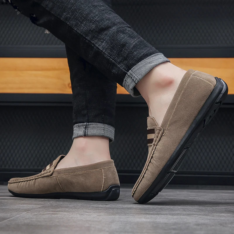 Men Loafers Breathable Shoes Sneakers Casual shoes Mens flats nonslip Driving Soft Moccasins Boat 260126