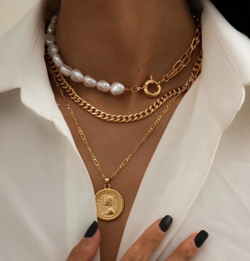 Gift Necklace Heavy Minimalist Chain Punk Short and Fat Jewelry Accessories Charm Black Crystal Heart Pendant Necklace for Men 250109