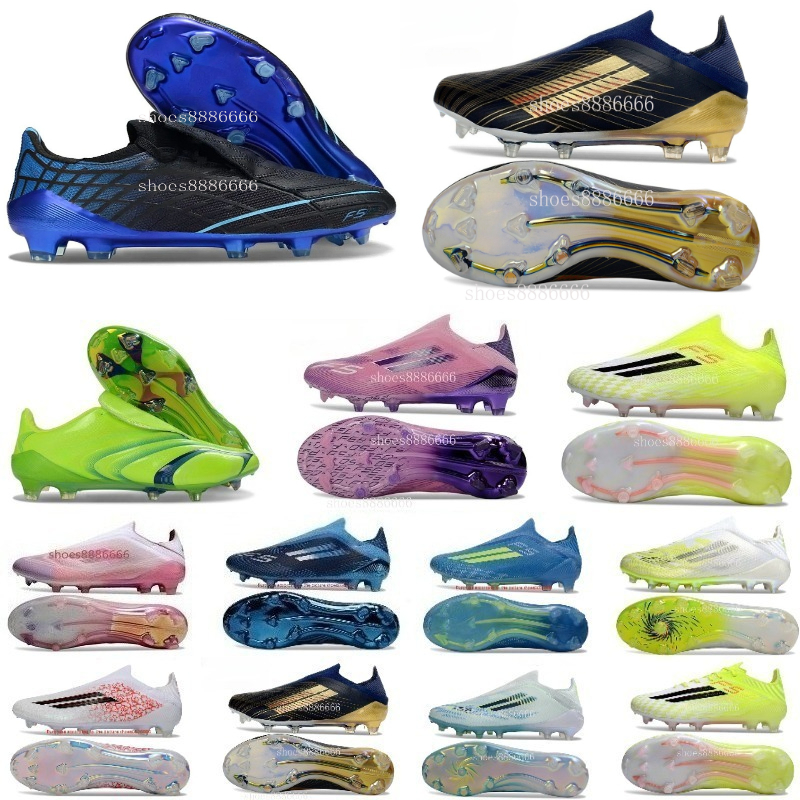 2026 Top quality Football Boots Tongue Fold Laceless Laces FG Mens Soccer Cleats Comfortable Training Leather Football Shoes SIZE 38-46