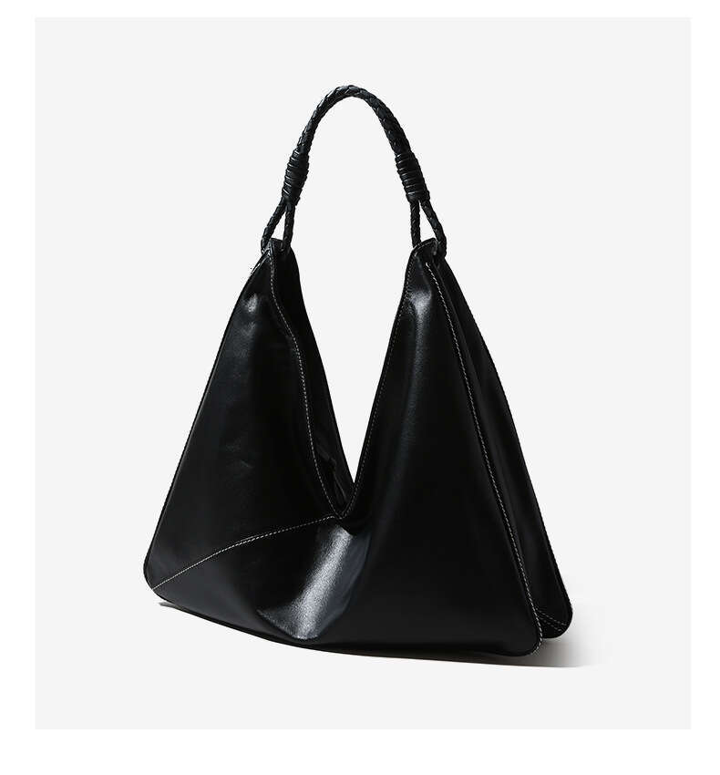 Luxury Shoulder Bags Totes Hobo Foreign Trade Niche Top Layer Cowhide Tote Cross Border High End Commuter Underarm Bag Genuine Leather Women S Handbag