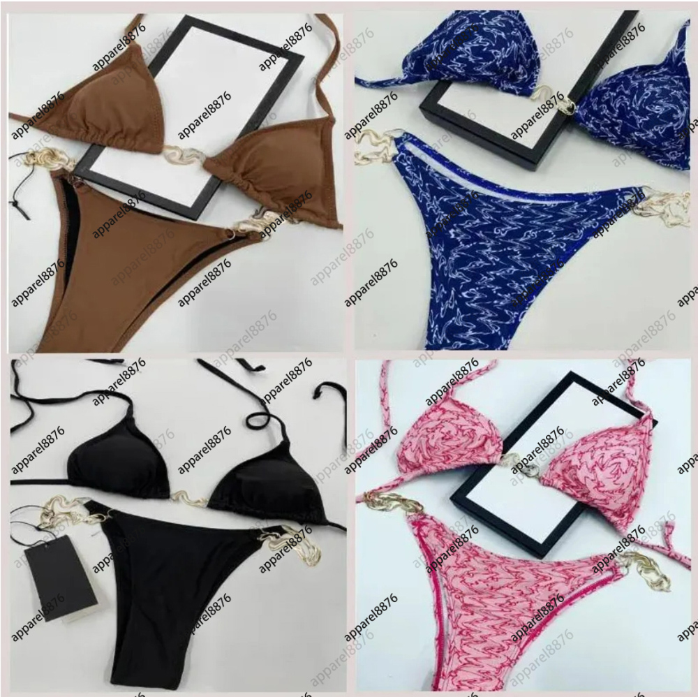 designer swim Women Swimsuits bikini set Multicolors Summer Time Beach Bathing suits Wind Swimwear Large size