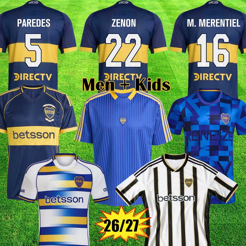 26 27 Boca Juniors Soccer Jerseys ZENON CAVANI CARLITOS Retro MARADONA 2026 2027 PAREDES Club Atletico CONMEBOL LIBERTADORES Boca Jrs football shirt Uniform