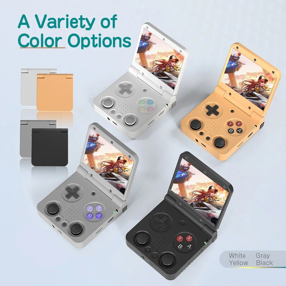 MIYOO Flip V2 Handheld Game Players 35IPS Screen Linux System Onion OS Video Game Consoles Free Storage Bag Gamer Gift Gaming 260206