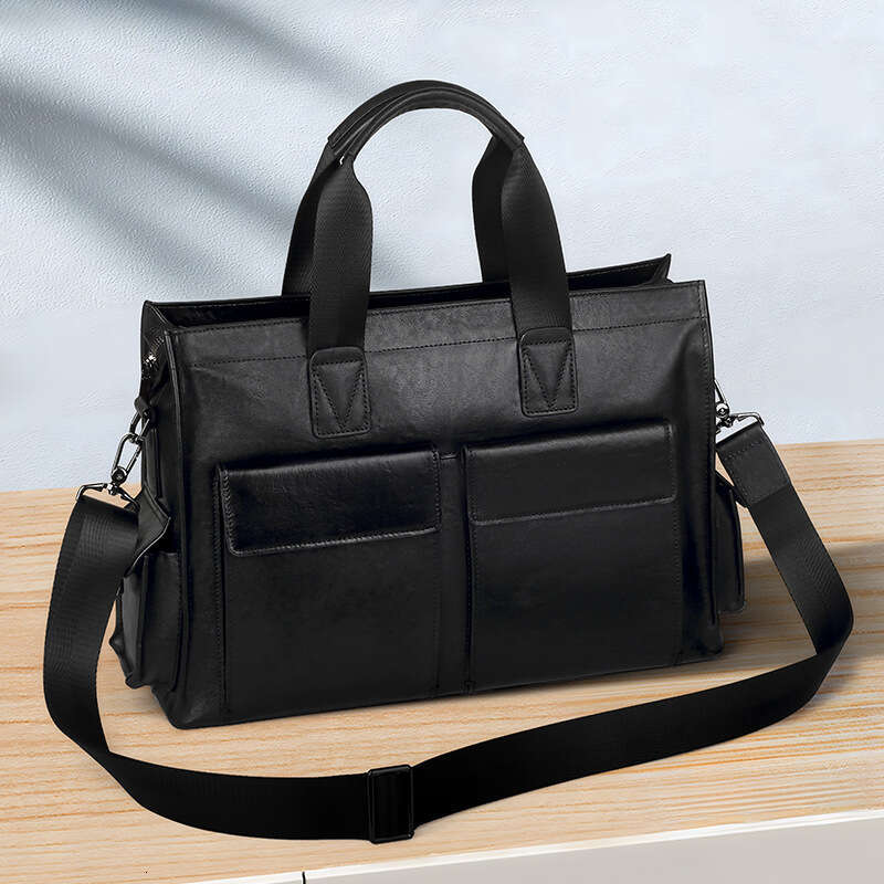 Luxury Shoulder Bags Totes Hobo New Genuine Leather Large Capacity Business Briefcase Fashion Cowhide Laptop Bag Casual Men S Handbag SENYY