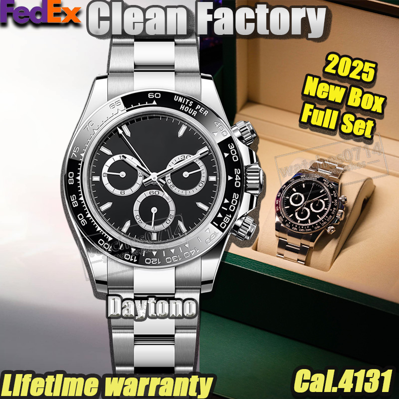 Clean Watch Mens Watch Designer Watches Men Clean Factory Panda 40MM Cal.4I3I Movement Automatic Mechanical Ceramic Ring 904L Sapphire Waterproof With 2025 New Box