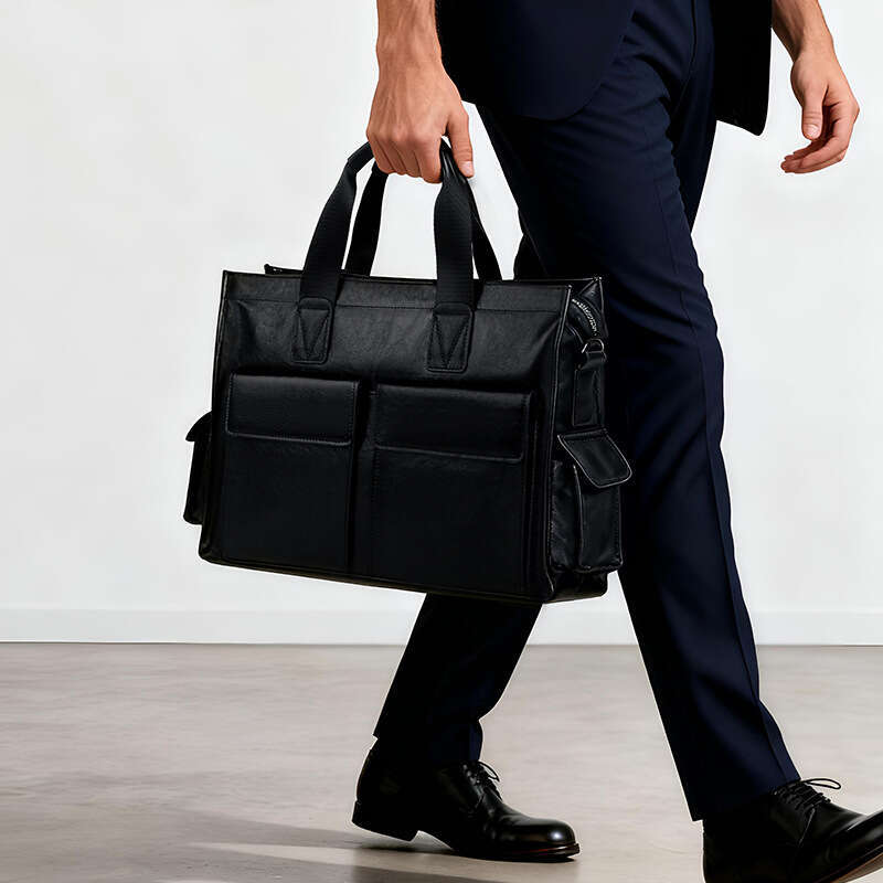 Luxury Shoulder Bags Totes Hobo New Genuine Leather Large Capacity Business Briefcase Fashion Cowhide Laptop Bag Casual Men S Handbag SENYY