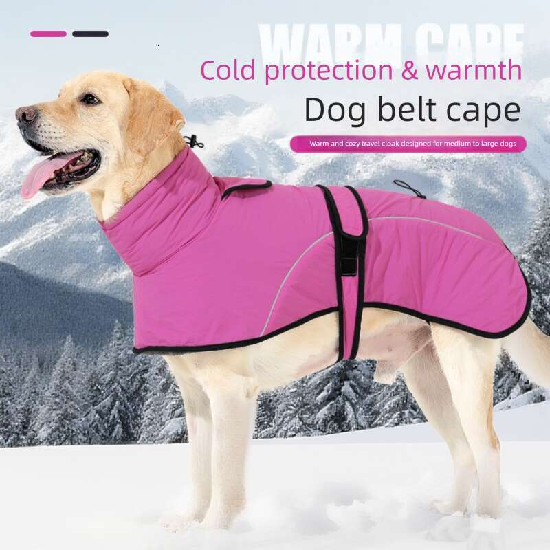 Famous brand New Winter Dog Clothes Fleece Lined Thickened Warm Waterproof Jacket for Medium and Large Dogs Sleeveless Cotton Coat pupakaIK