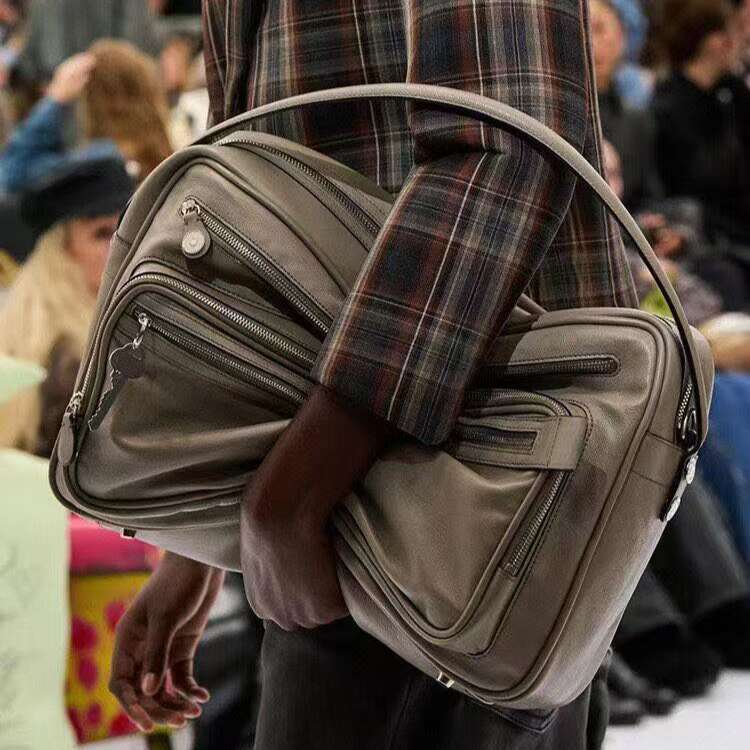 100% genuinel Leather acne Studios Camero Shoulder Bag Strap Handbags Ziplock Travel Multi-compartment Motorcycle Tote Men Women Crossbody Pouch Underarm Bag