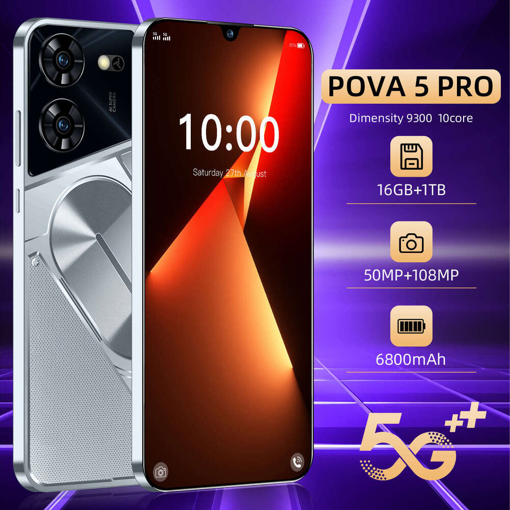 Famous Brand New Cross Border In Stock Mobile Phone Pova SIM Dual Standby TB Android Smartphone Factory CKS