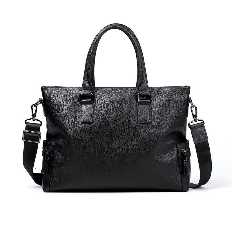 Luxury Shoulder Bags Totes Hobo Men S Genuine Leather Casual Handbag Cowhide Business Bag Horizontal Large Capacity Briefcase One Piece Dropshipping S