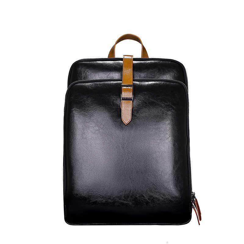 Luxury Shoulder Bags Totes Hobo Genuine Leather Backpack Business Men S Fingerprint Lock Cowhide Double Inch Large Capacity Laptop Bag SENYY