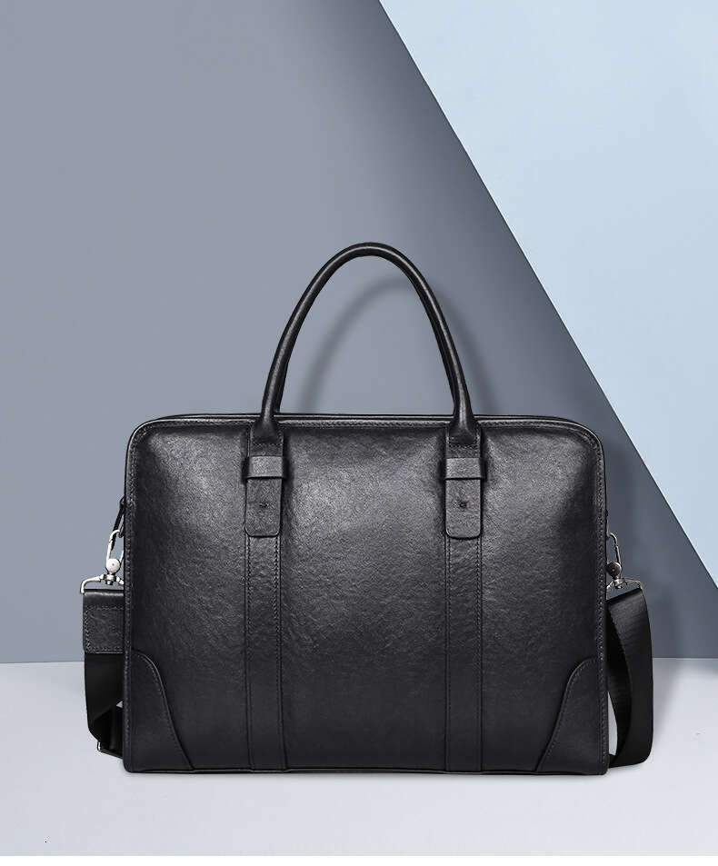 Luxury Shoulder Bags Totes Hobo Handmade Genuine Leather Bag Business High End Large Capacity Handbag Fashion Casual Top Layer Cowhide Men S Briefcase