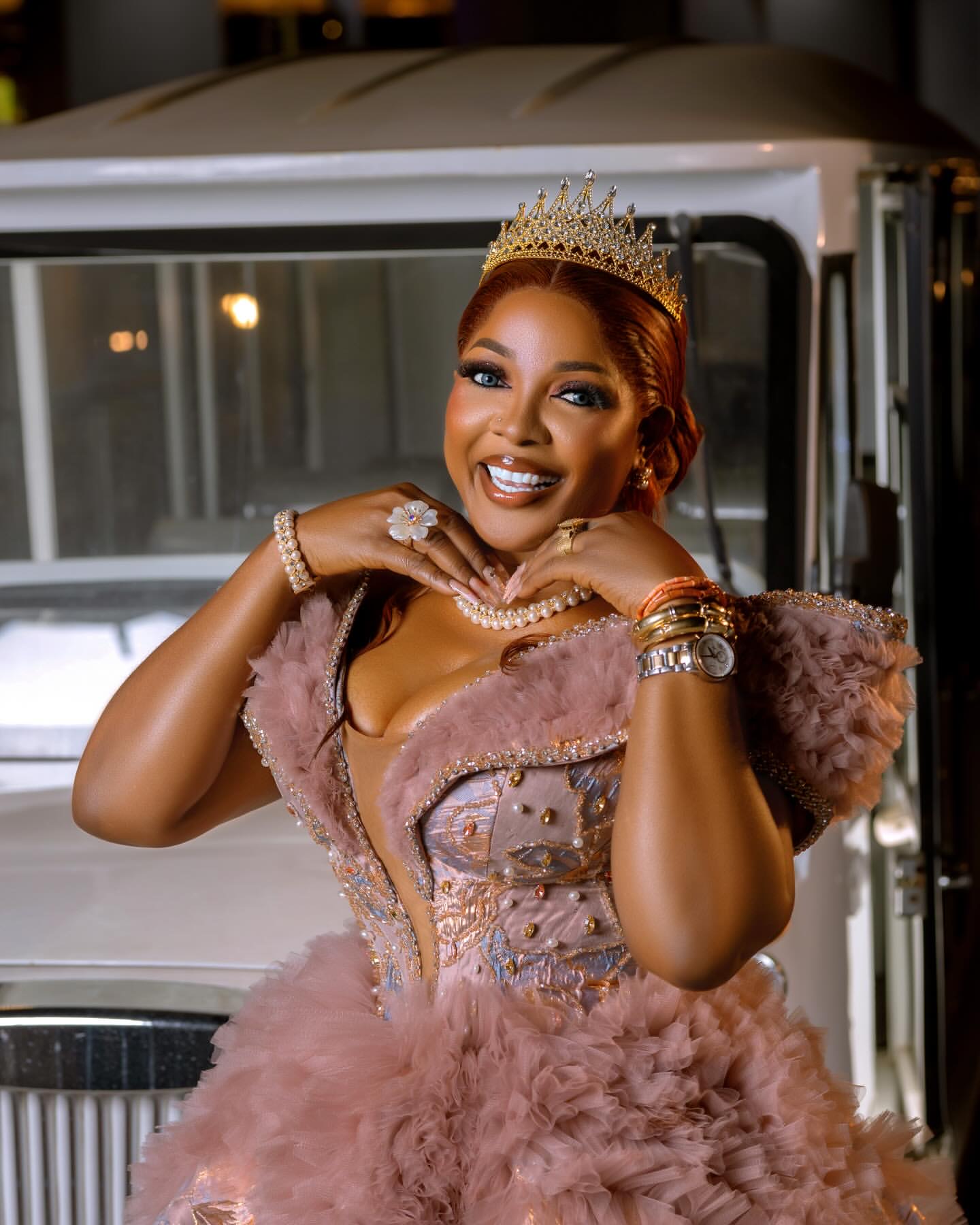 Aso Ebi Ball Gown Embroidery Prom Dresses 2026 Beaded Crystals Tiers Evening Formal Party Second Birthday Engagement Gowns Dress For Special Occasions