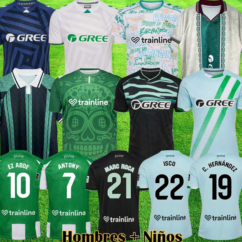 Real Betis Pre Match Kit Camiseta Final Conference League 25 26 ANTONY soccer Jerseys 2025 2026 Betis Shirts futbol ISCO EZ ABDE football Kids Portero Equipment