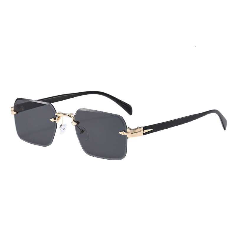 All Season Long,Pretty,Cool New Square Frame Metal Fashion Sunglasses European And American Street Style Unisex UV Protection