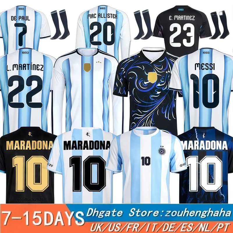 S-4XL 26 27 ArGenTinAs MESSIS Soccer Jerseys 2026 2027 National Team Home Away Fans Player Men kids Miamis Football Shirt Kit MAC ALLISTER DYBALA DI MARIA MARTINEZ