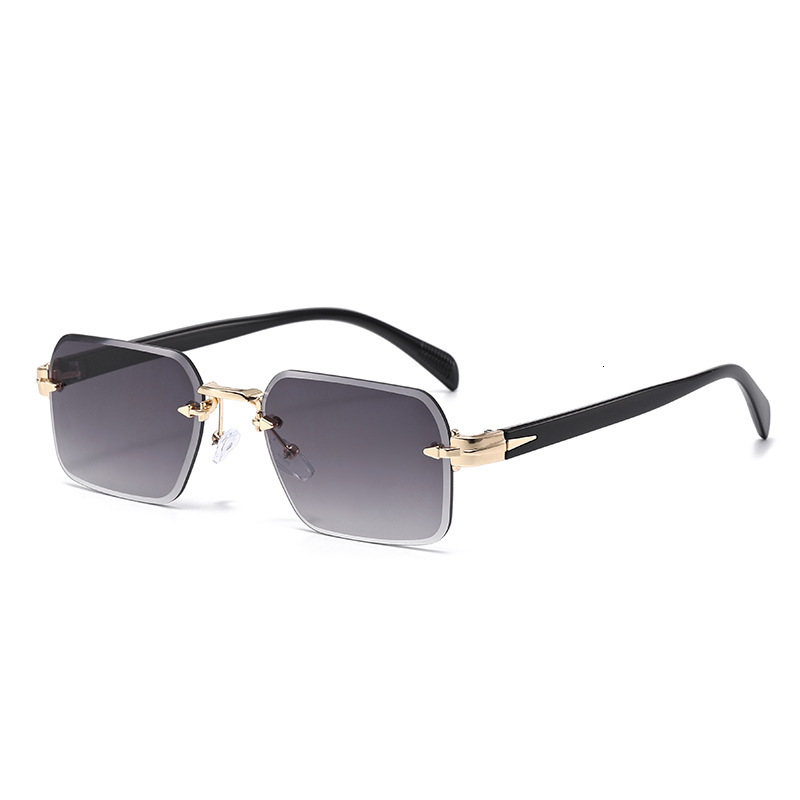All Season Long,Pretty,Cool New Square Frame Metal Fashion Sunglasses European And American Street Style Unisex UV Protection