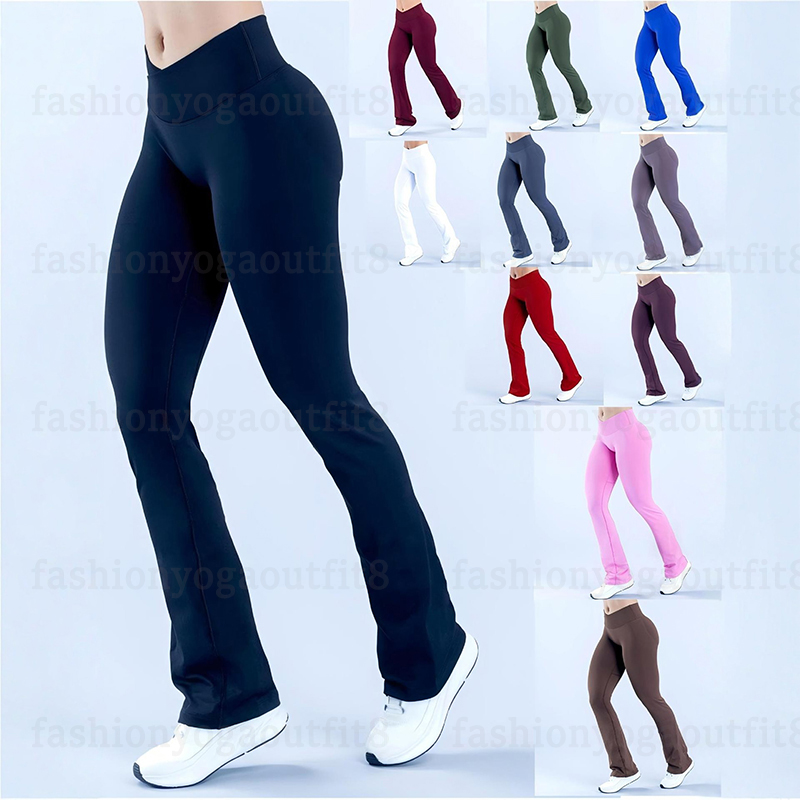 Dfynely Yoga Vision Flares Pants Seamless High Waist Swearpants Fitness Peach Buttocks Quick Dry Tight Workout Clothes Jogging Sports Trousers Gym Tops