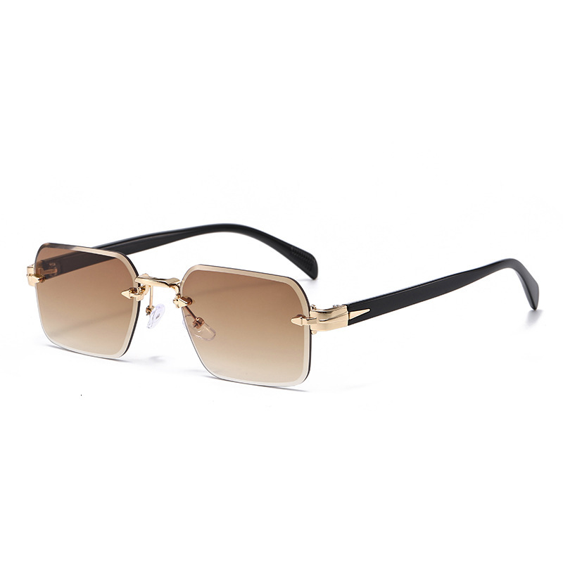 All Season Long,Pretty,Cool New Square Frame Metal Fashion Sunglasses European And American Street Style Unisex UV Protection