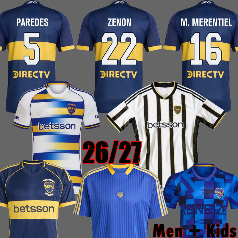 Boca Juniors Soccer Jerseys 26 27 ZENON CAVANI CARLITOS Retro MARADONA 2026 2027 PAREDES Club Atletico CONMEBOL LIBERTADORES Boca Jrs football shirt Uniform 999