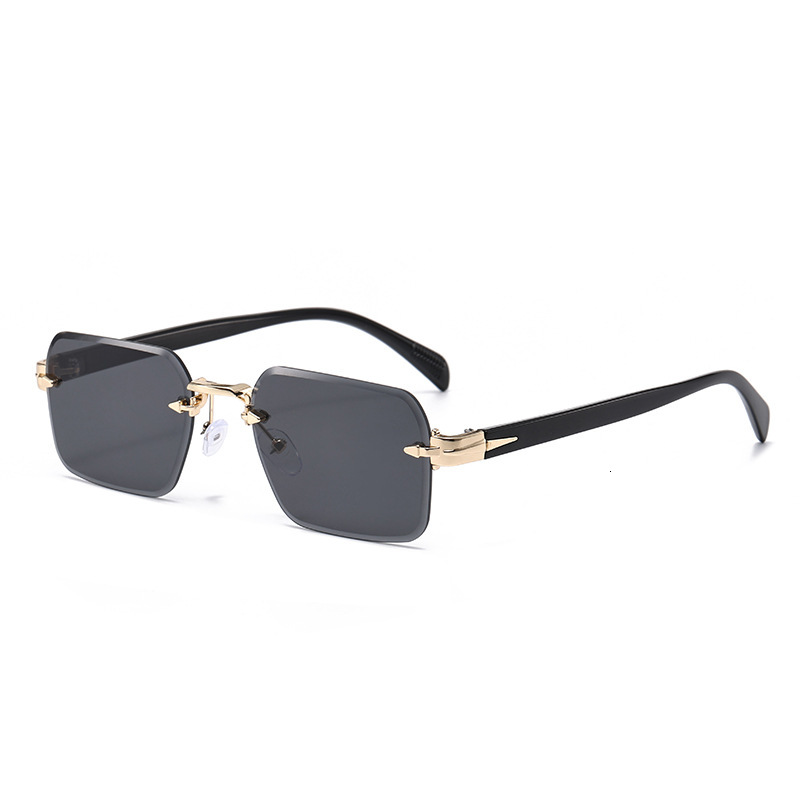 All Season Long,Pretty,Cool New Square Frame Metal Fashion Sunglasses European And American Street Style Unisex UV Protection