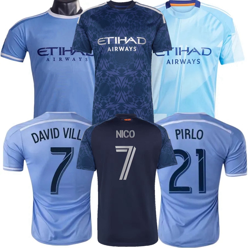 15 16 retro Soccer Jerseys New York City 2025 2026 2027 FC DAVID VILLA LAMPARD PIRLO NICO WOLF MARTINS OJEDA MORALEZ A.Martinez TALLES MAGNO 26 27 football men kids shirt
