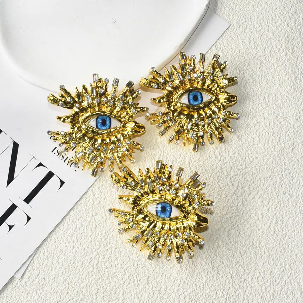 Baroque Style Fashion Alloy Big Eyes Dangle Earrings For Women Jewelry Exaggerated Ladys Statement Earrings Accessories 260120 - view 7