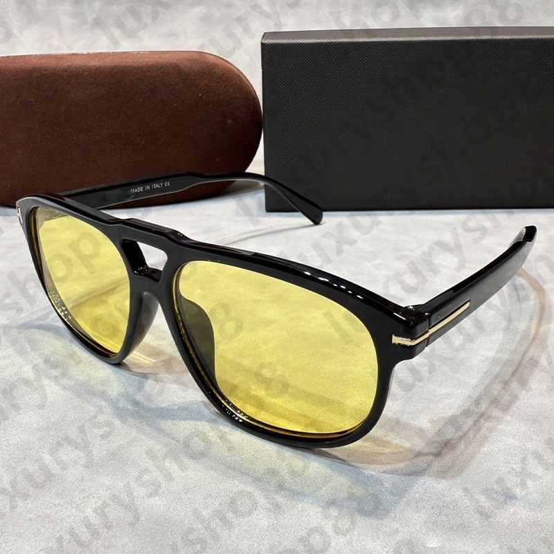 Premium quality Designer Sunglasses For women FT Black Acetate Grey Lenses Shades Daily Outfit TF Brand glasses compatible to Prescription Lenses