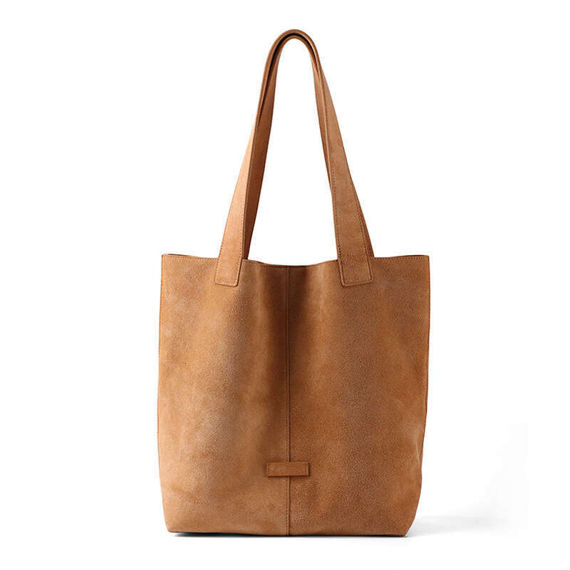 Luxury Shoulder Bags Totes Hobo Cross Border Best Selling Women S New Vintage Frosted Cowhide Shoulder Large Capacity Tote Bag Genuine Leather For SEN