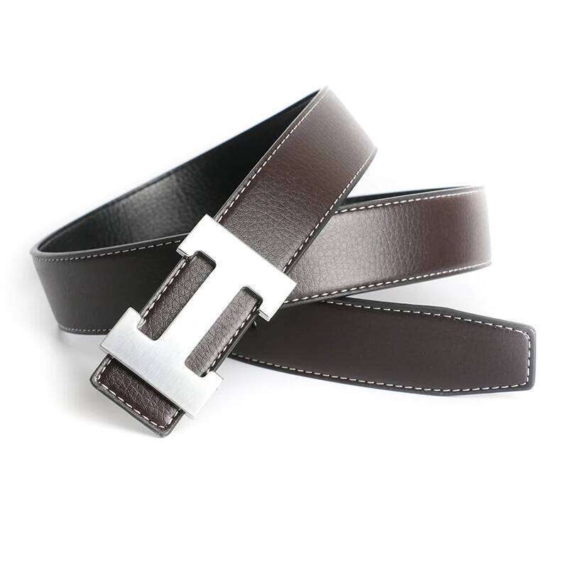 Luxury Designer Brand Belt Men Gift High Quality Cowhide Women Genuine Real Leather Dress Strap For Jeans Waistband Business Red