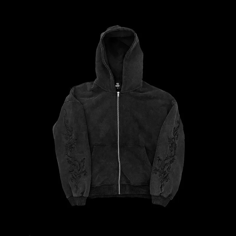 Mens Hoodie Harajuku Y2K Vine ed High Street Washed Black Gray Sweatshirt Gothic Casual Streetwear Loose Fit Fashion 260207
