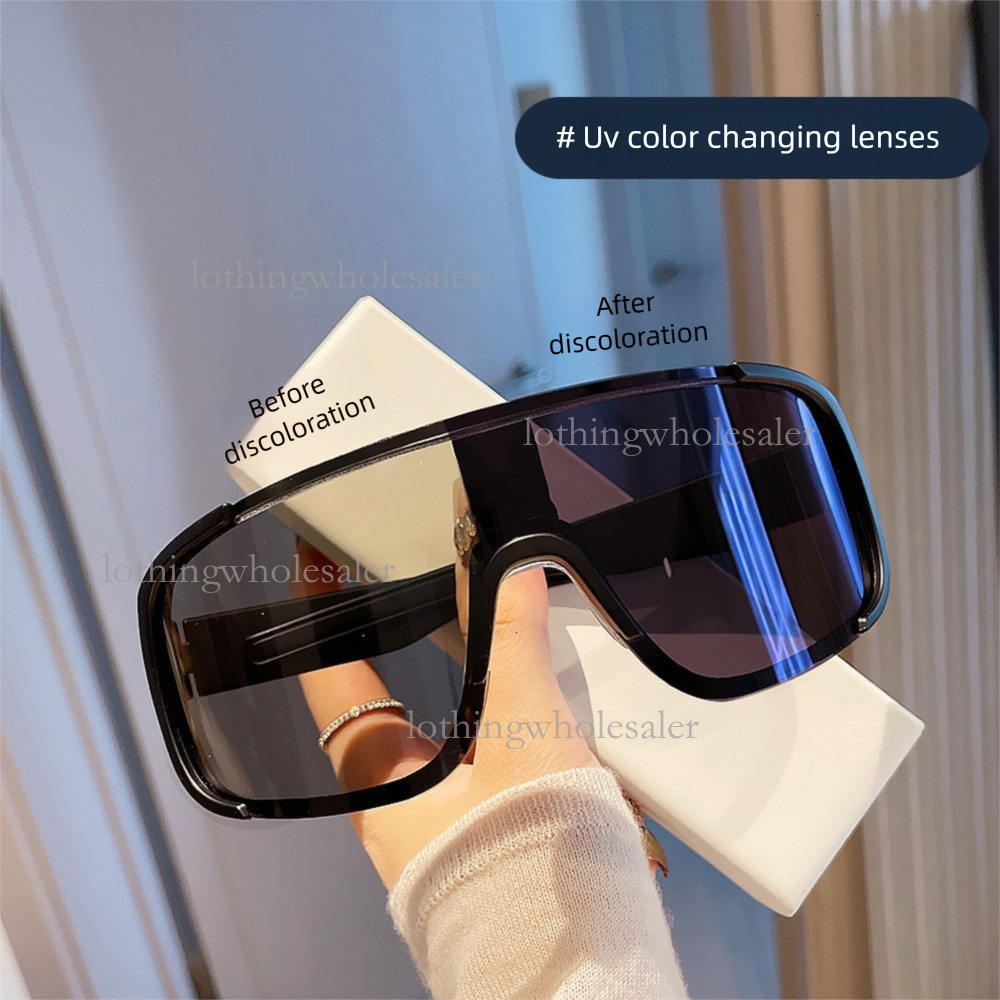 2026 Designer American Outdoor Sports Cycling Glasses Luxury Brand Eye Protection Mountaineering Large Frame Integrated Windproof Sun Glasses For Men 