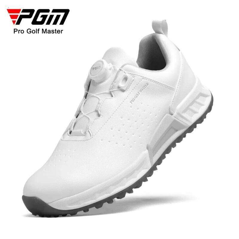 PGM Men Golf Shoes Summer Breathable Cushioned Rebound Knob Lace Sports Sneakers XZ436 26Y0203