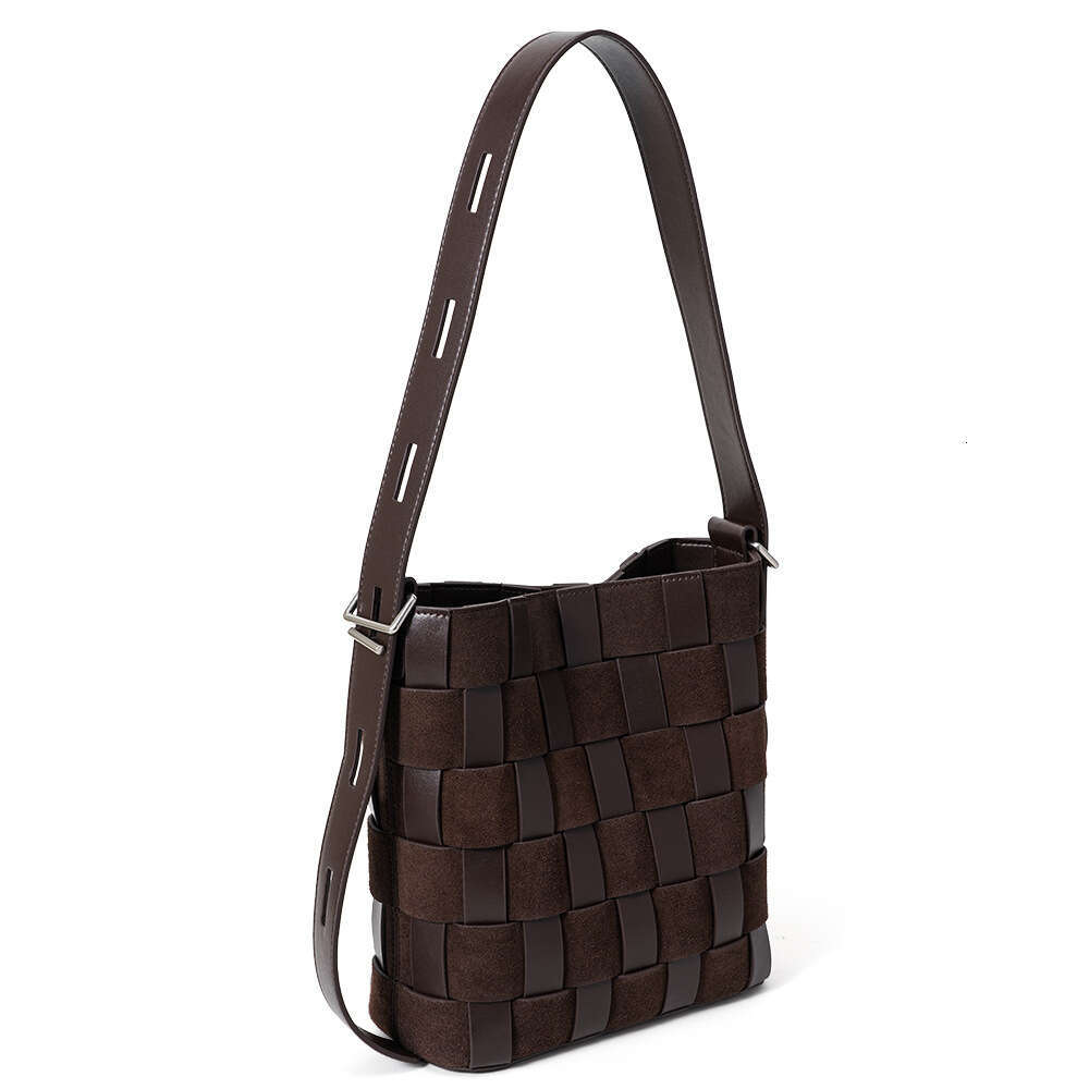 Luxury Shoulder Bags Totes Hobo Cross Border Best Selling Popular Basket Woven Vintage Genuine Leather Women S Large Capacity Bucket Bag Custom Crossb