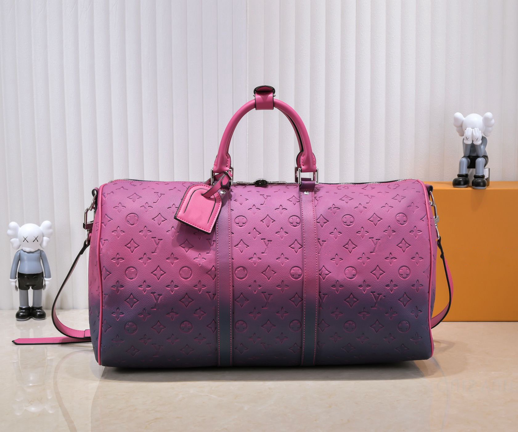 2026Designer bag Top Grade PU Leather Duffle Bag Unisex Large Travel Hand Luggage Tote Crossbody Bag