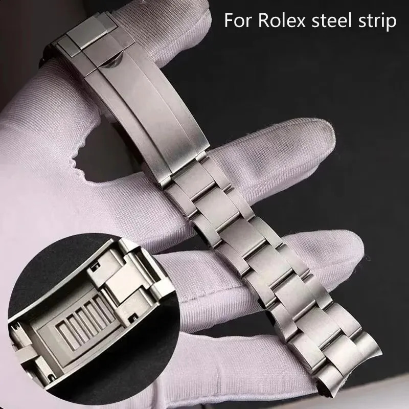 20mm 21mm 904L Watchbands For SUB DAYTONA NH35 NH36 Men Glide Lock Clasp Watch Strap Solid Stainless Steel Watch Bracelet 260120