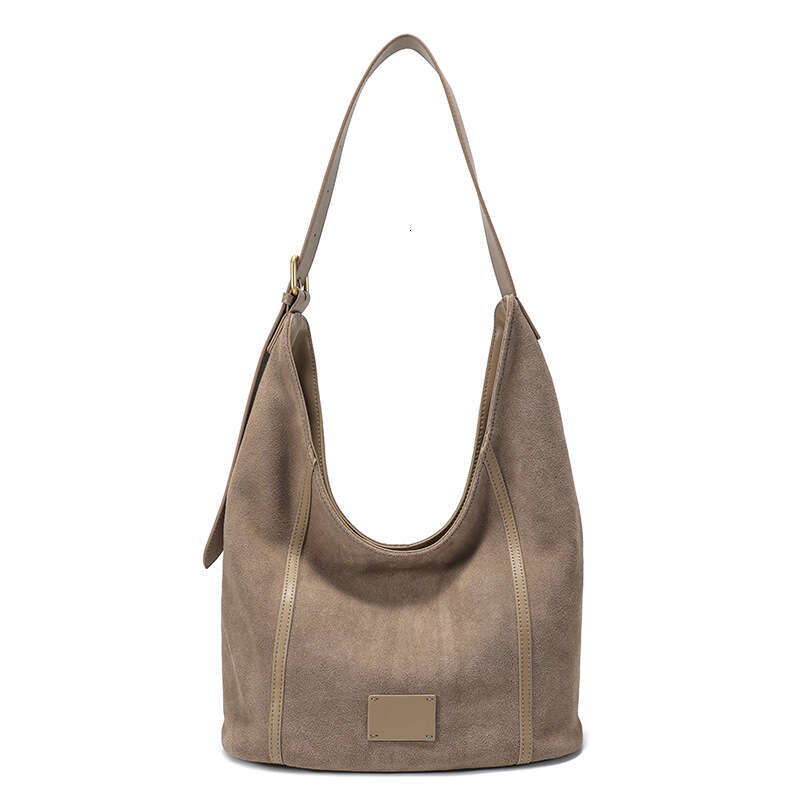 Luxury Shoulder Bags Totes Hobo Cross Border New Large Capacity Single Women S Genuine Leather Vintage Fashion Matte Cowhide Casual Commuter Tote Bag 