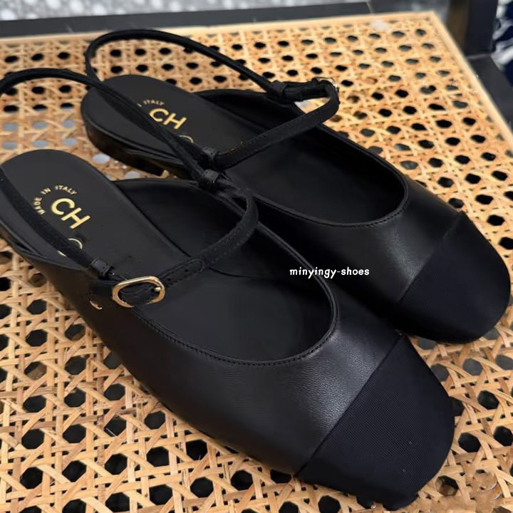 French Parisian brand designers 2026 spring/autumn new style platform flat sandals fashionable for weddings parties womens single shoes size 35-42.cha