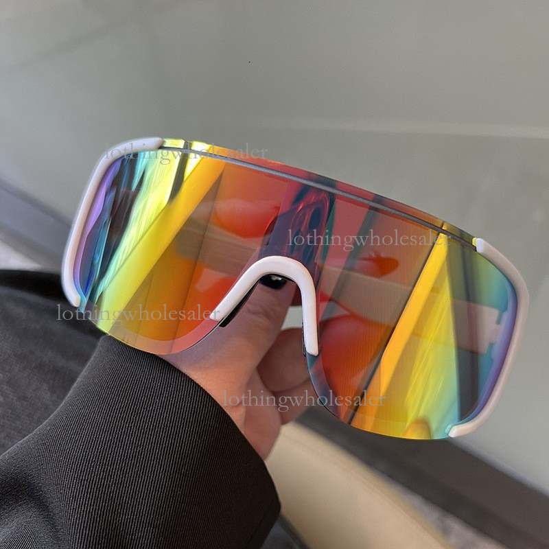2026 Designer American Outdoor Sports Cycling Glasses Luxury Brand Eye Protection Mountaineering Large Frame Integrated Windproof Sun Glasses For Men 