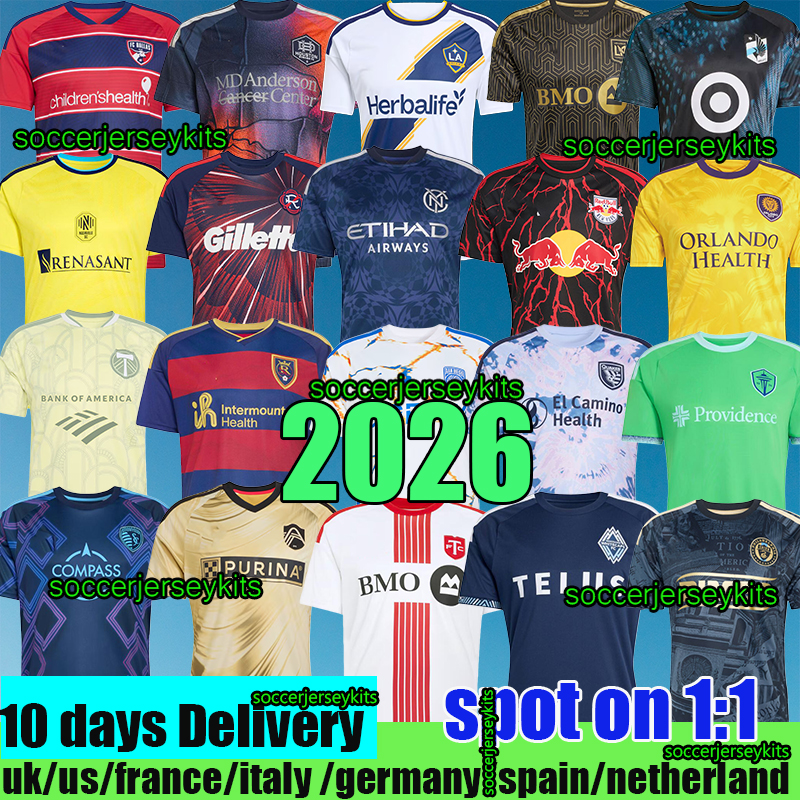 AUSTIN 2026 soccer jersey ATLANTA CINCINNATI CHARLOTTE LAFC GALAXY MONTREAL NYCFC LOUIS Nashville SEATTLE Philadelphia Football shirts Orlando Timbers san diego