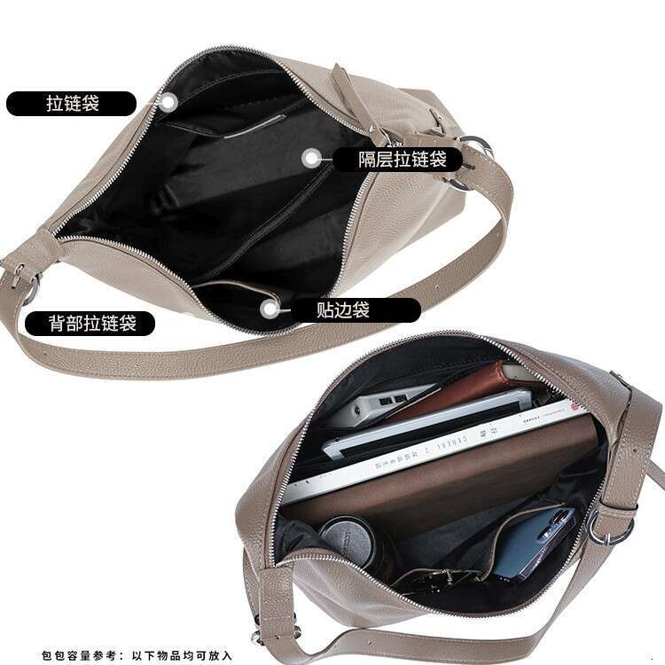 Luxury Shoulder Bags Totes Hobo Top Layer Cowhide For Women New Genuine Leather Tote Large Capacity Versatile Commuter Bag SENYY