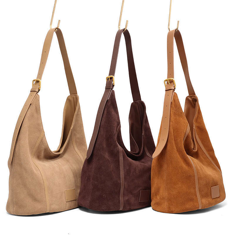 Luxury Shoulder Bags Totes Hobo Cross Border New Large Capacity Single Women S Genuine Leather Vintage Fashion Matte Cowhide Casual Commuter Tote Bag 