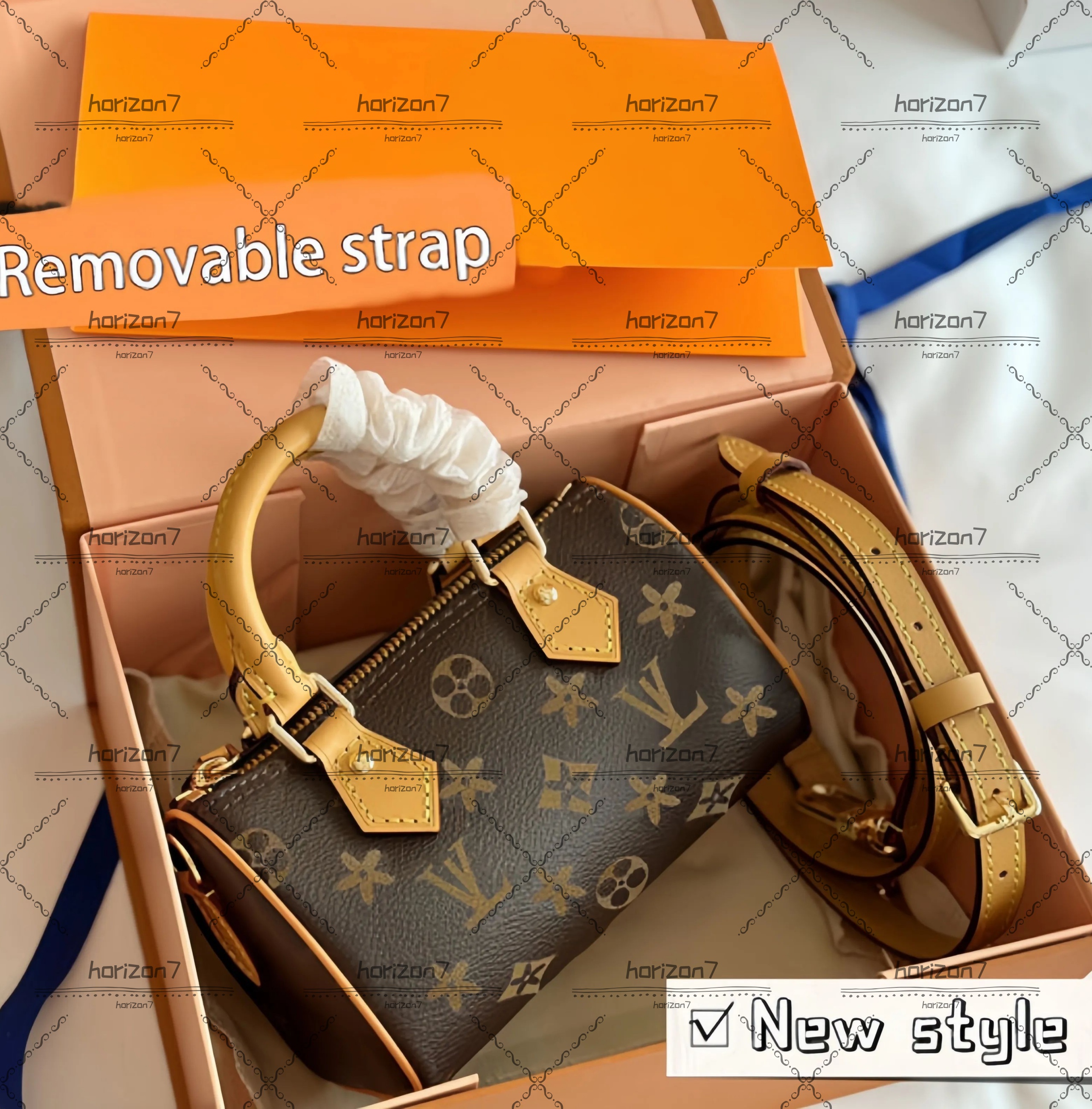 Designer bag Genuine leather Shoulder bag Quick Purse Boston Tote Designer Mini Pillow Handbag High Quality Womens Crossbody Messenger Bag Classic Floral make bag