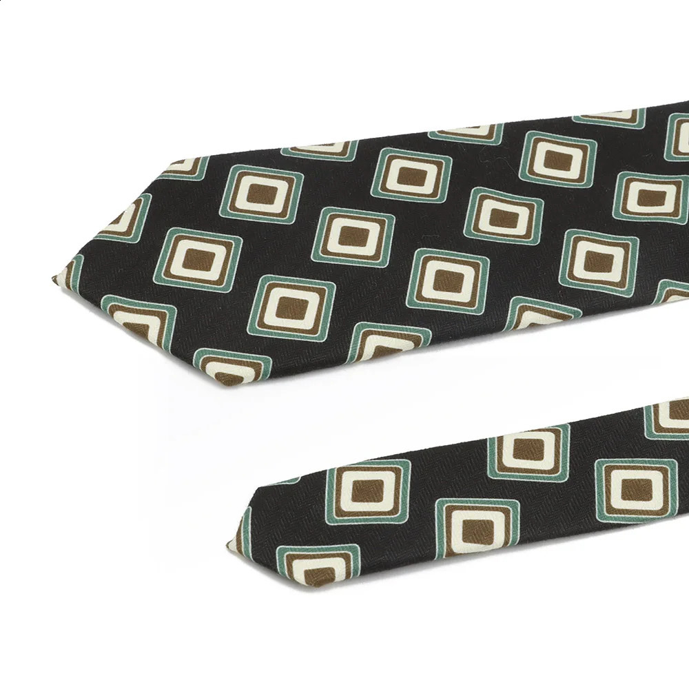 Mens Fashion 8cm Cotton Tie Soft Novel Blue Orange Paisley Green Stripe Necktie Suit Business Wedding Party Accessory Gifts 260206