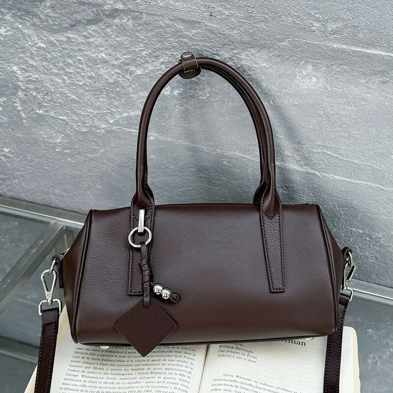 Luxury Shoulder Bags Totes Hobo Genuine Leather Underarm Elegant Boston New Top Layer Cowhide Women S Crossbody Handbag Single Bag SENYY