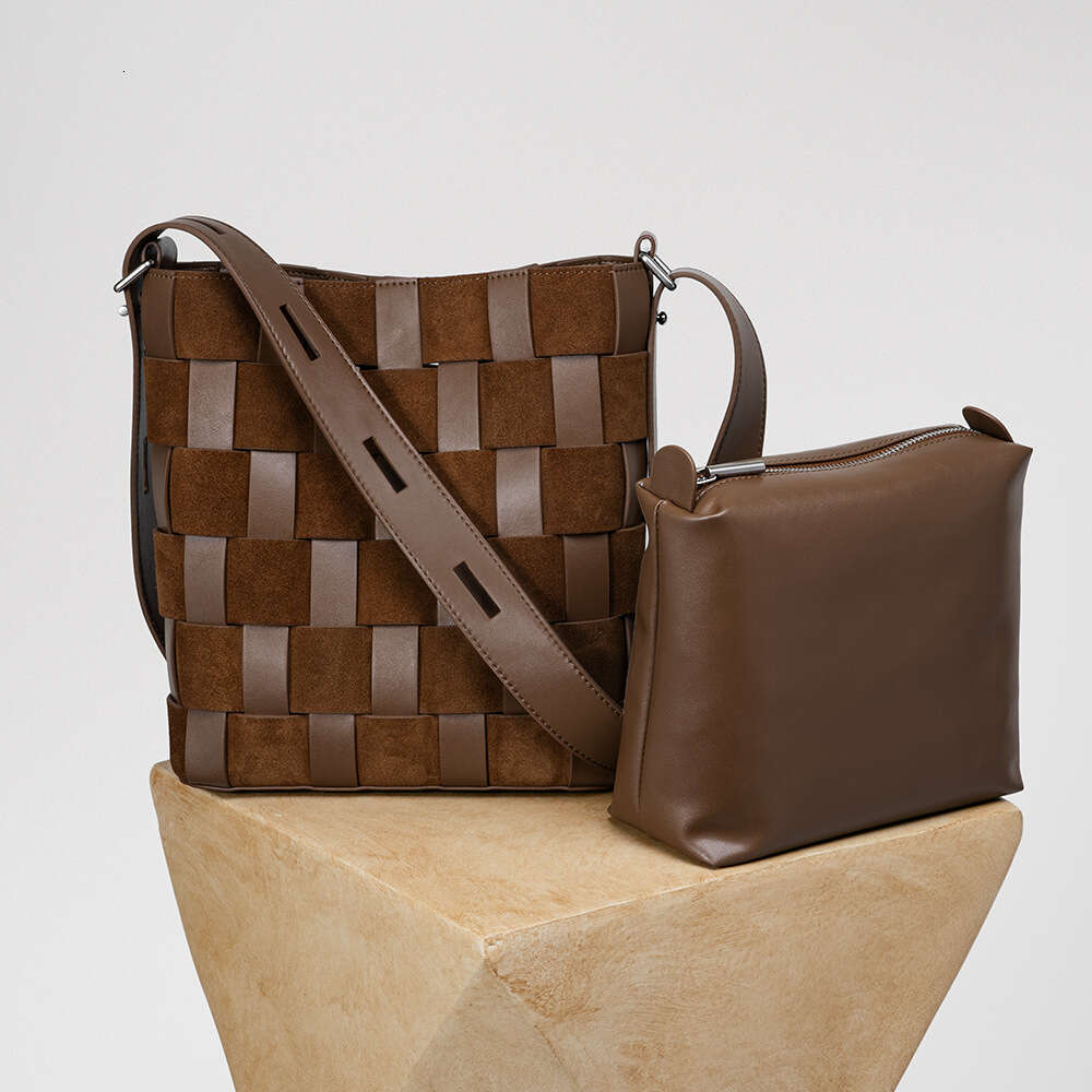 Luxury Shoulder Bags Totes Hobo Cross Border Best Selling Popular Basket Woven Vintage Genuine Leather Women S Large Capacity Bucket Bag Custom Crossb