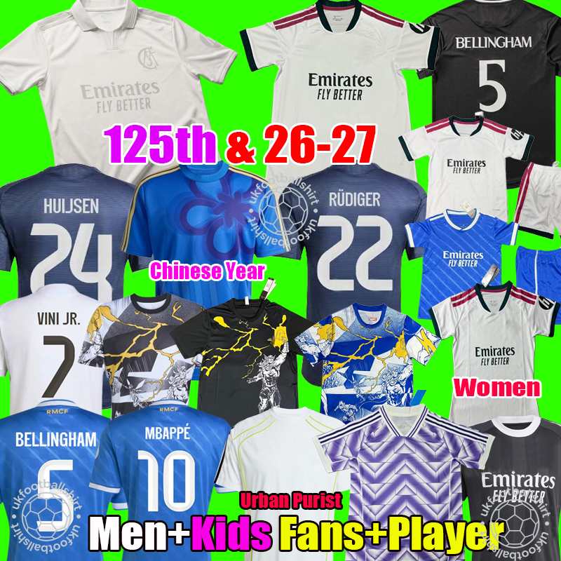 2026 125th Real MBAPPE BELLINGHAM VINI JR HUIJSEN TRENT GONZALO MadriDS 25 26 27 football shirt soccer jerseys CARVAJAL RODRYGO RUDIGER men kids kit Camisetas de foot